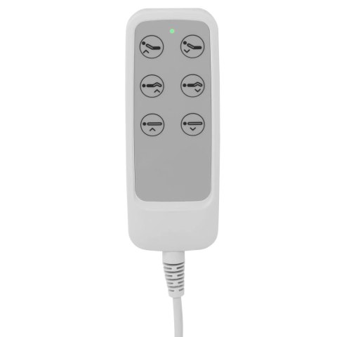 Fotel kosmetyczny do tatuażu masażu spa elektryczny 3 silniki 200 W LATINA - biały