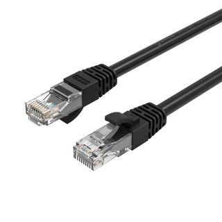 Kabel sieciowy Ethernet CAT6 1000Mbps RJ45 internetowy LAN okrągły 30 m - czarny