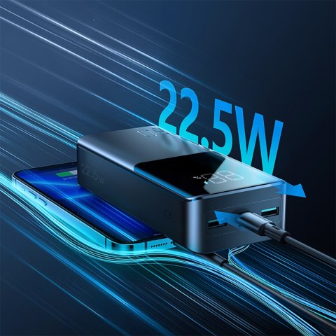 Powerbank 30000mAh 22.5W PD QC3.0 AFC czarny