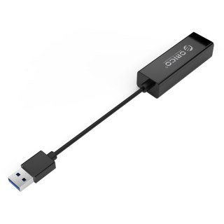 Zewnętrzna karta sieciowa USB-A - RJ45 10/100/1000 Mbps - czarna