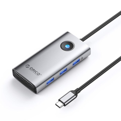 Stacja dokująca 6w1 USB-C - USB-A USB-C HDMI RJ45 PD 100 W 4K 30Hz 2.5G - szara