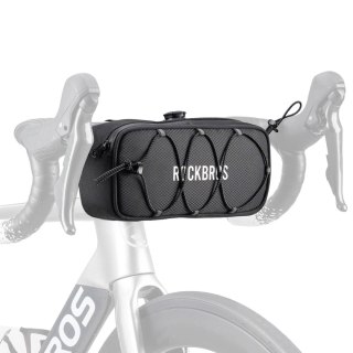 Torba sakwa rowerowa na kierownicę wodoodporna 1.9 l - czarna