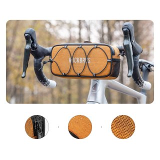Torba sakwa rowerowa na kierownicę wodoodporna 1.9 l - pomarańczowa