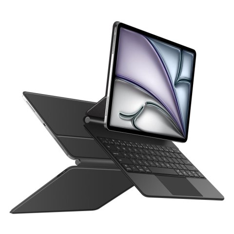 Etui z klawiaturą na iPad Pro 12.9'' 2020 / 2021 / 2022 / iPad Air 13'' 2024 / 2025 Smartcase Magnetic - czarne
