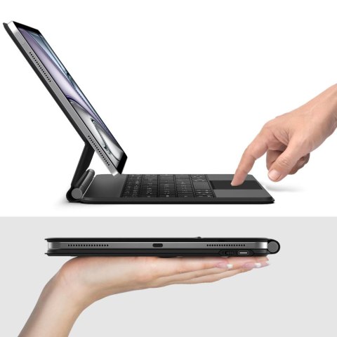 Etui z klawiaturą na iPad Pro 12.9'' 2020 / 2021 / 2022 / iPad Air 13'' 2024 / 2025 Smartcase Magnetic - czarne