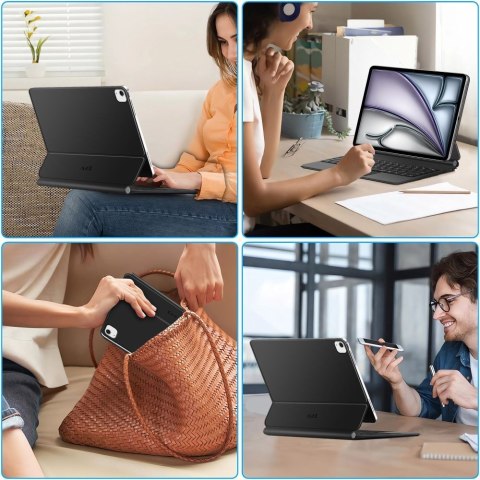 Etui z klawiaturą na iPad Pro 12.9'' 2020 / 2021 / 2022 / iPad Air 13'' 2024 / 2025 Smartcase Magnetic - czarne