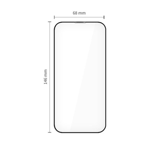 Szkło hartowane na iPhone 17 Pro z aplikatorem Quick Set+ czarne - 2 szt.