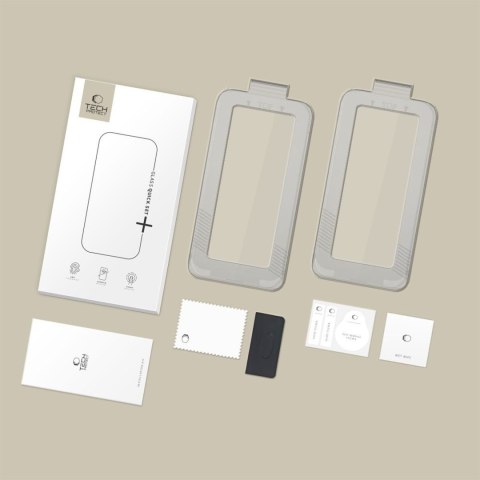 Szkło hartowane na iPhone 17 Pro z aplikatorem Quick Set+ czarne - 2 szt.