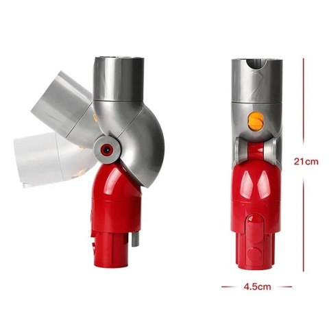 Adapter dolny do odkurzaczy Dyson V7 V8 V10 V11, ABS, 21x4,5x4,5 cm