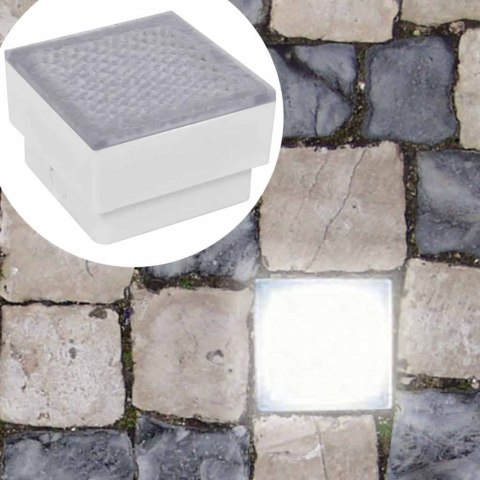 Oświetlenie podłogowe LED 100x100mm, 16 diod, ciepła biel