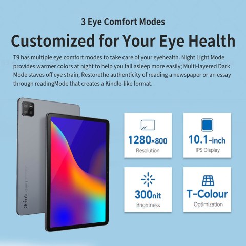 Tablet 10.1 cala Android 14 Metal Szary 3GB RAM 64GB ROM