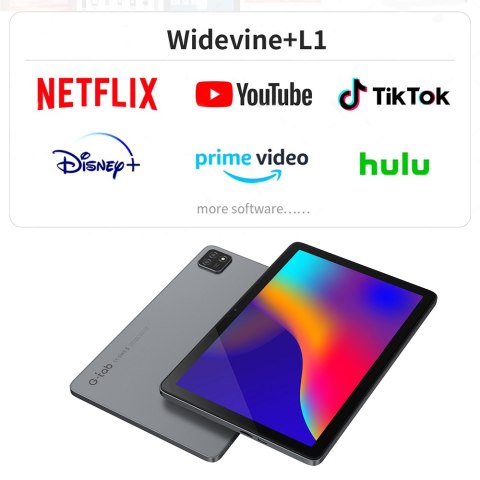 Tablet 10.1 cala Android 14 Metal Szary 3GB RAM 64GB ROM