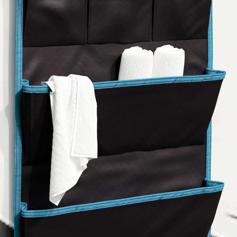 Torba do przechowywania Oxford czarna i niebieska 66 x 40 cm