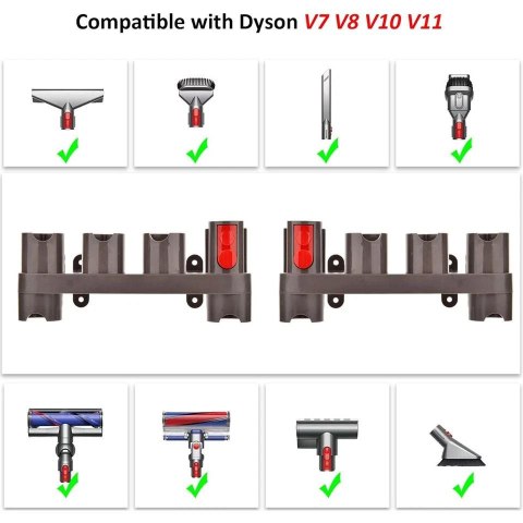 Uchwyt do odkurzacza Dyson V11 na ścianę, szary