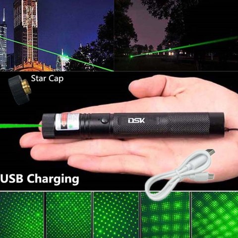 Wskaźnik laserowy zielony 1mW USB 532nm