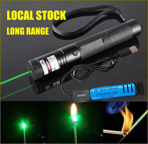 Wskaźnik laserowy zielony 532nm 1mW ładowalny USB