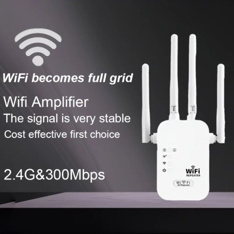 Wzmacniacz sygnału WiFi 1200Mbps, Dual-Band 2.4G 5G, z WPS