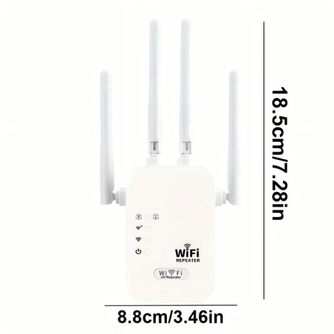Wzmacniacz sygnału WiFi 1200Mbps, Dual-Band 2.4G 5G, z WPS