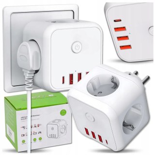 Adapter sieciowy 7w1 250V 4000W