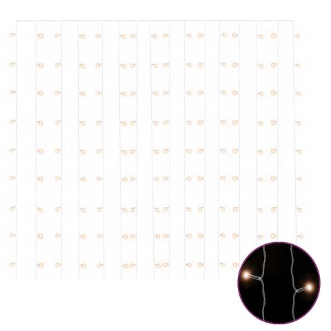 Firanka LED 3x3 m 300 diod ciepła biała 8 efektów