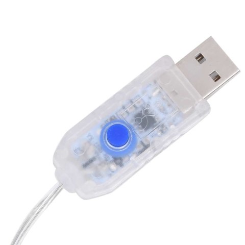 Firanka LED 3x3 m 300 diod ciepła biała 8 efektów