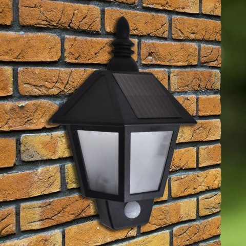 Lampa solarna ścienna z czujnikiem ruchu