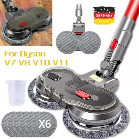 Mop elektryczny do odkurzaczy Dyson V6/V7/V8/V10/V11 z zbiornikiem na wodę