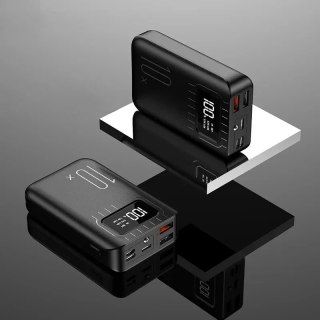 Power bank 10000 mAh z funkcją szybkiego ładowania, czarny