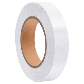 Taśma odblaskowa 2.5 cm x 20 m PVC biała