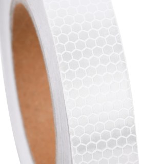 Taśma odblaskowa 2.5 cm x 20 m PVC biała