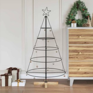 Choinka stożkowa z szyszkami 125 cm czarna