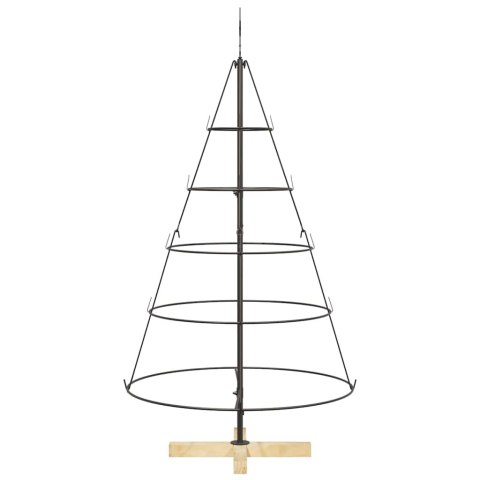 Choinka stożkowa z szyszkami 125 cm czarna