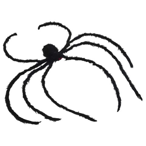 Dekoracja pająka Halloween 3 szt. 75 cm czarna