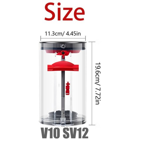Kosz na śmieci do odkurzacza Dyson V10, duży pojemnik, akcesoria