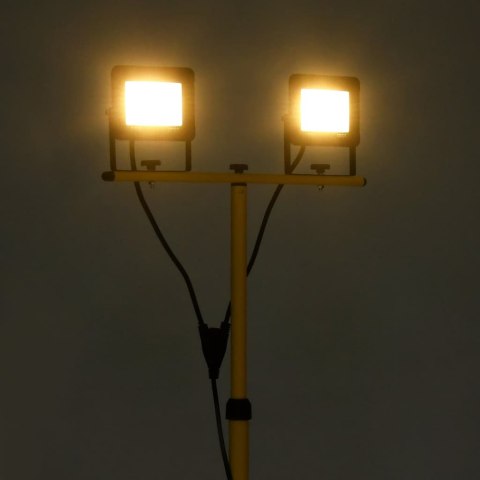 Lampa LED projektor z tripod 2x30 W ciepła biała
