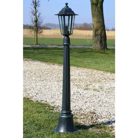 Lampa ogrodowa 105 cm aluminium szkło ciemnozielona