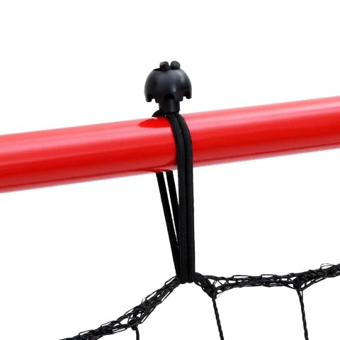 Rebounder do piłki nożnej z regulacją 100x100 cm, stalowy