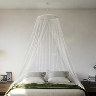 Siatka na komary do łóżka 220 cm, biała, poliestrowa, A-frame