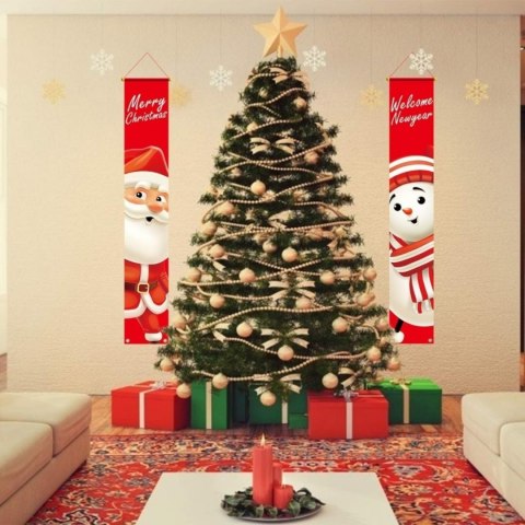 Dekoracja świąteczna bałwanek 30x180 cm do powieszenia