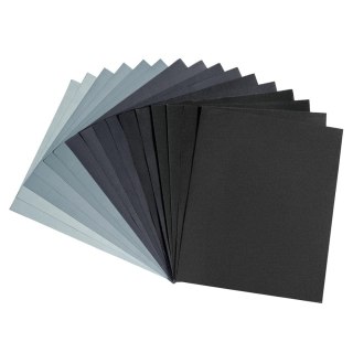 Papier ścierny 16 sztuk 5000 4000 3000 2000 1500 1200 1000 800 wodoodporny 23 x 28 cm