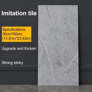 Płytki samoprzylepne 30 sztuk szare 2 mm 30x60 cm do wykończenia ścian i sufitów