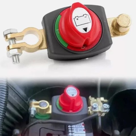 Włącznik izolacyjny akumulatora 12V-48V, plastikowy