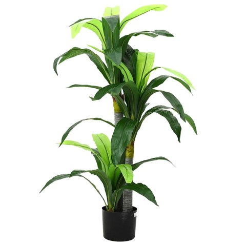 Sztuczny drzewo smocze 120 cm, zielone liście, materiał tkanina