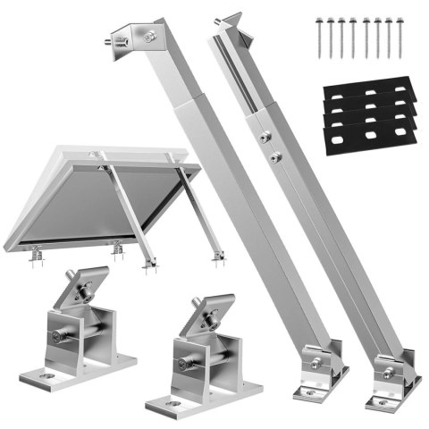 Uchwyt do paneli słonecznych, aluminiowy, regulowany, 15-30 stopni
