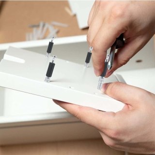 Zestaw 80 elementów do łączenia mebli z 40 ekscentrykami i 40 śrubami