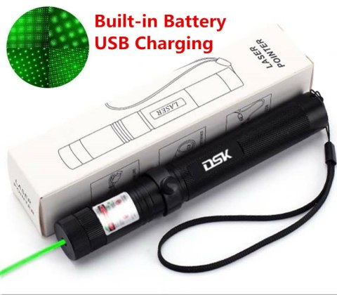 Laserowy wskaźnik zielony USB 1mW 532nm do astronomii