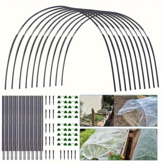 Łuk ogrodowy z włókna szklanego 54 szt., regulowany 60-90 cm, zielony