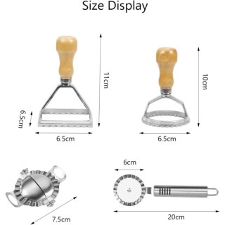 Zestaw do robienia ravioli ze stali nierdzewnej, 11 cm
