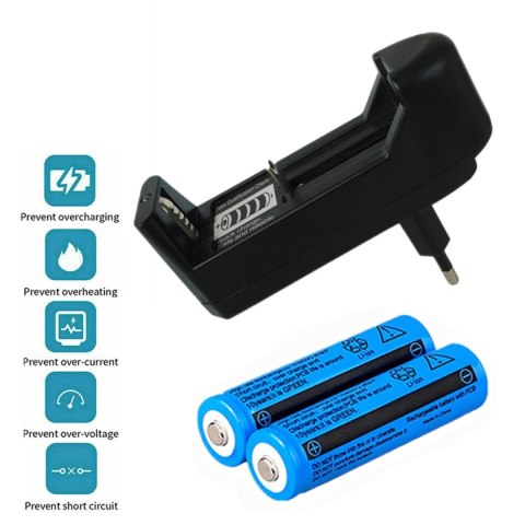 Ładowarka baterii 18650 Li-ion 3.7V 3000mAh