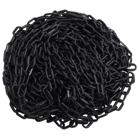 Łańcuch barierowy 30 m czarny 4 mm